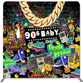 Lofaris Fresh Prince 90s Baby Double-Sided Backdrop for Shower